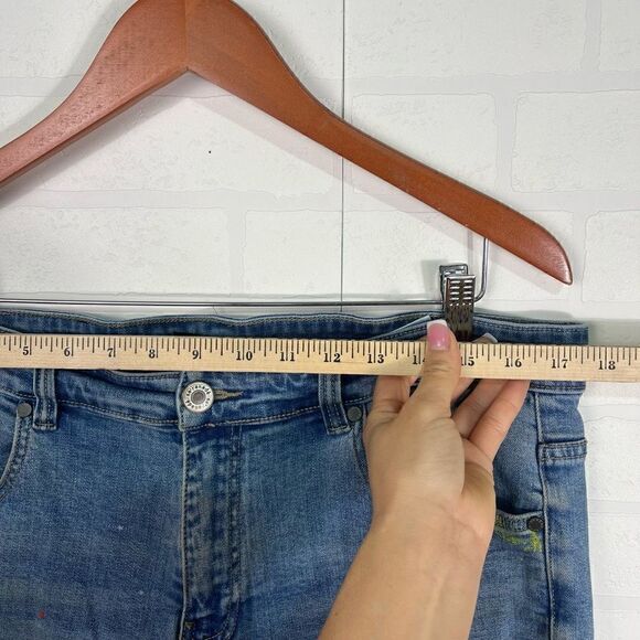 Serenade men’s Jeans size 36 skinny jeans paint splatter - Picture 10 of 16